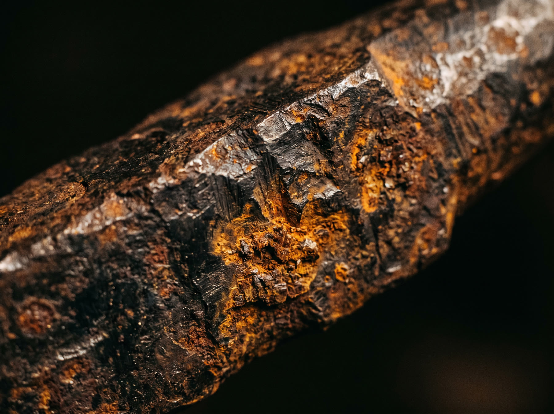 Texture di ferro forgiato con patina arrugginita
